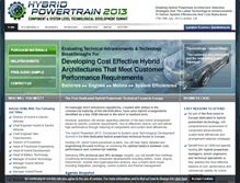 Tablet Screenshot of hybrid-powertrain-summit.com